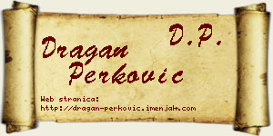 Dragan Perković vizit kartica
